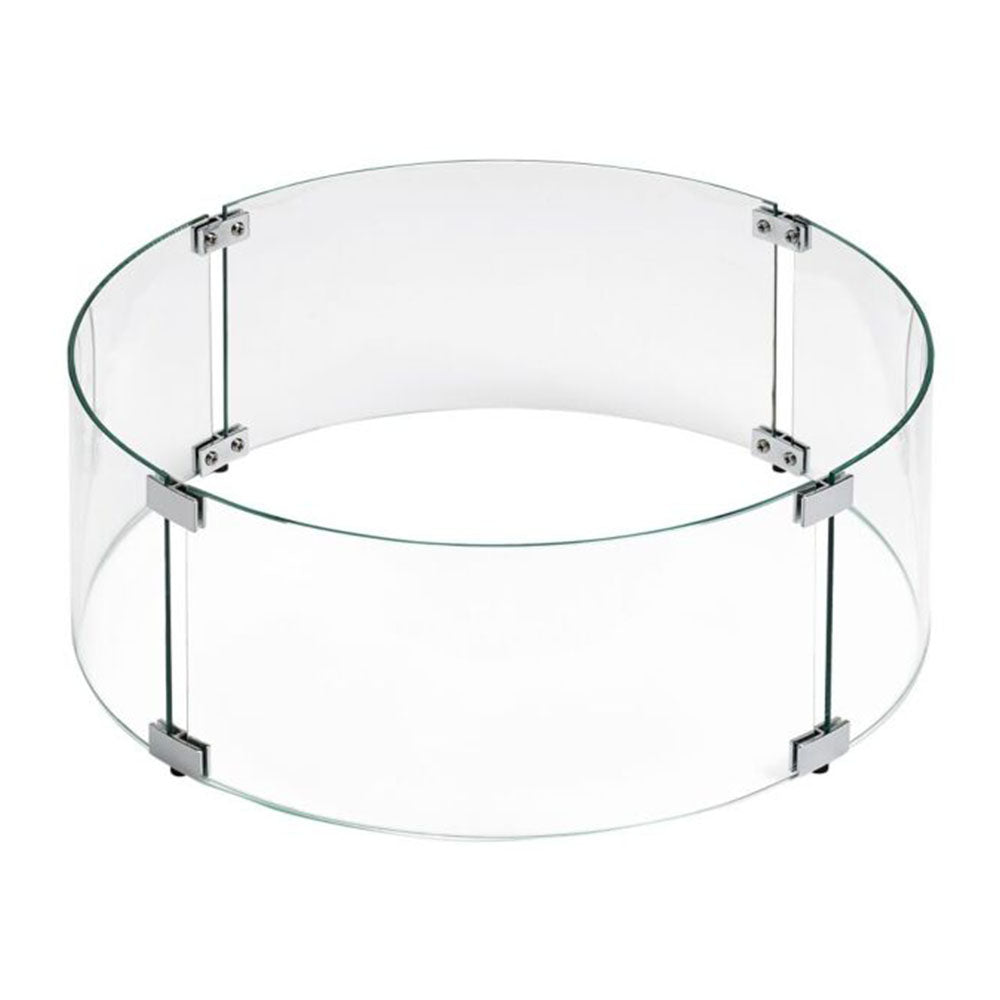 American Fire Products Round Stainless Steel Drop-In Pan Fire Pit Kit with Burner and Spark Ignition