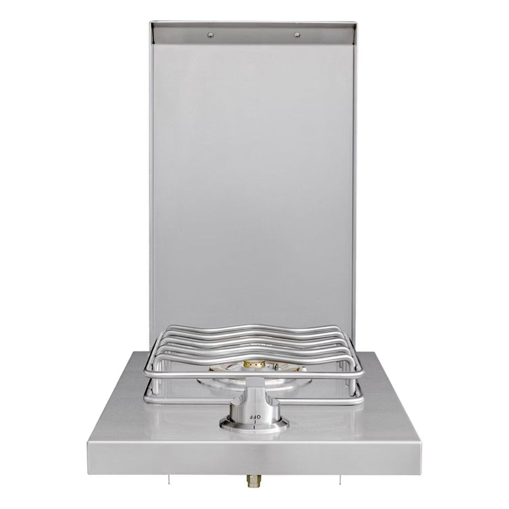Stainless steel built-in single side burner with burner grate and control knob