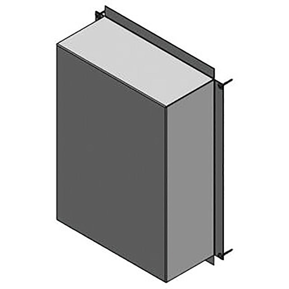 Rectangular metal screen for silhouette terminal, dark gray frame