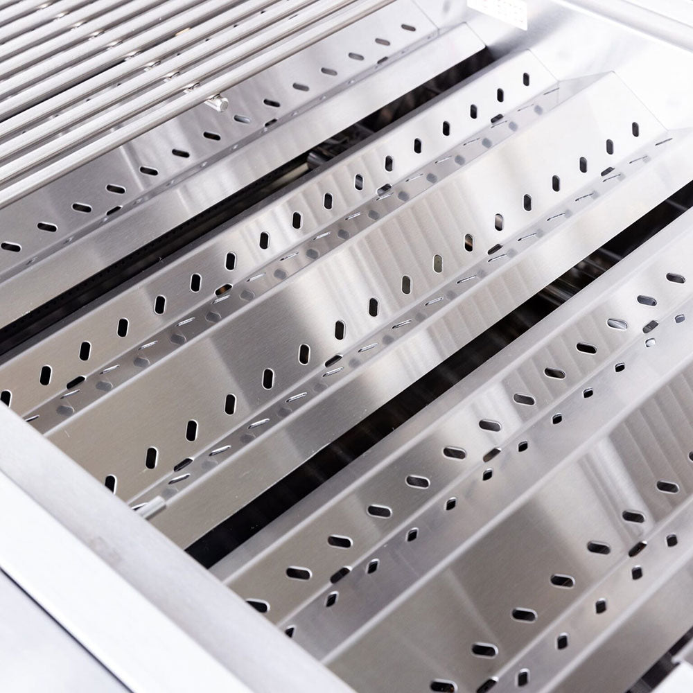 Stainless cooking grates with vented flavorizer bars