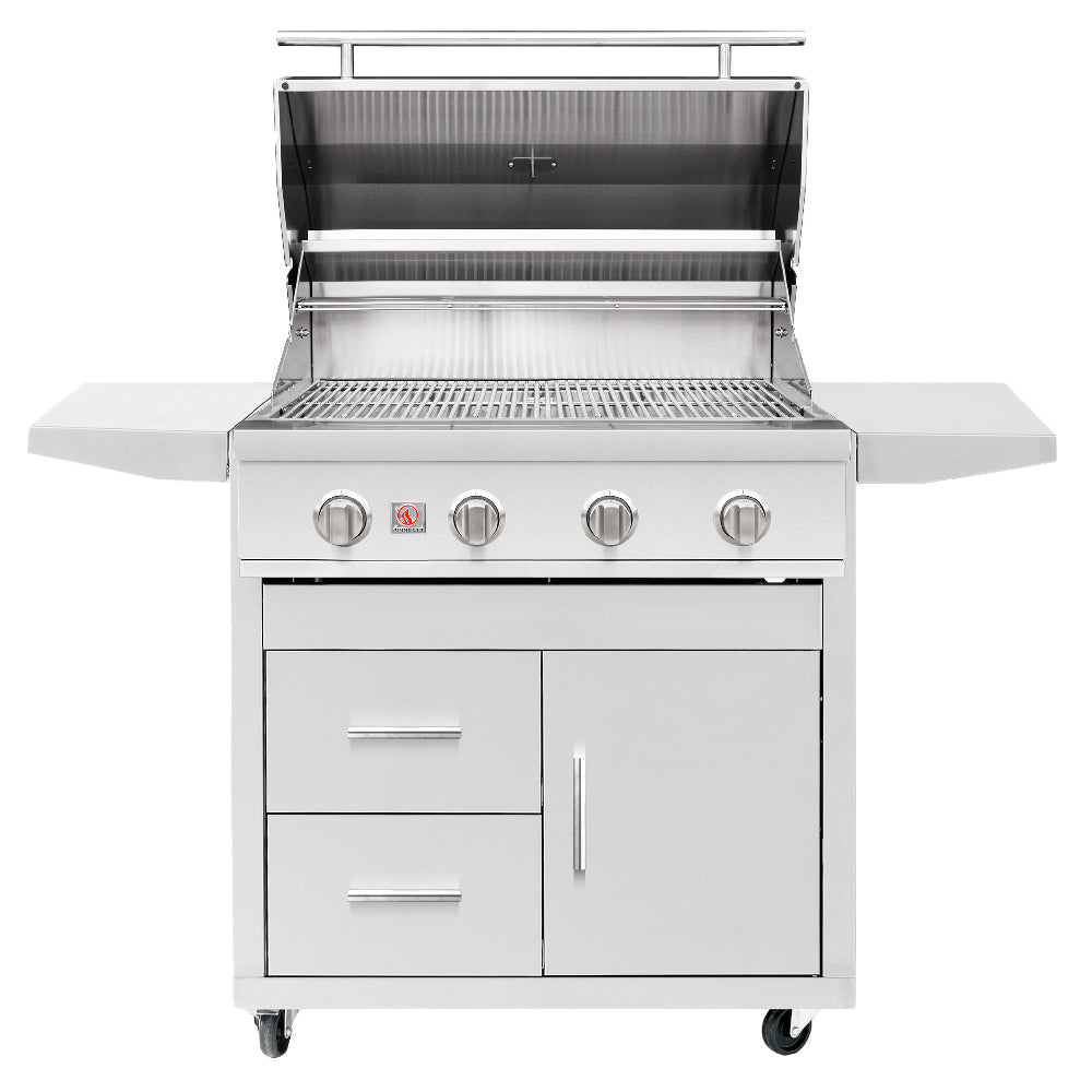 Summerset Sizzler Series Freestanding Gas Grill on Deluxe Cart, 32-Inch