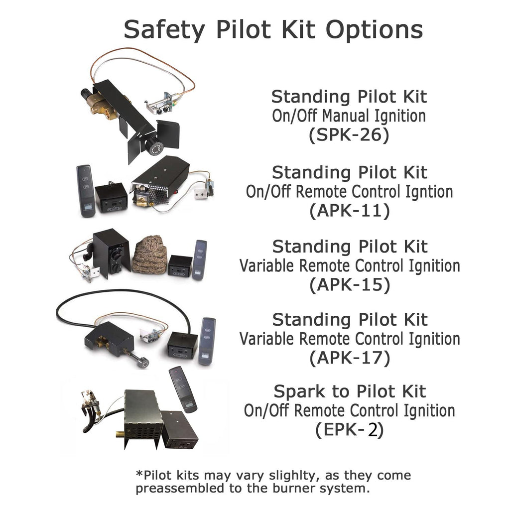 Real Fyre G46 Vented Gas Fireplace Burner, ANSI Certified