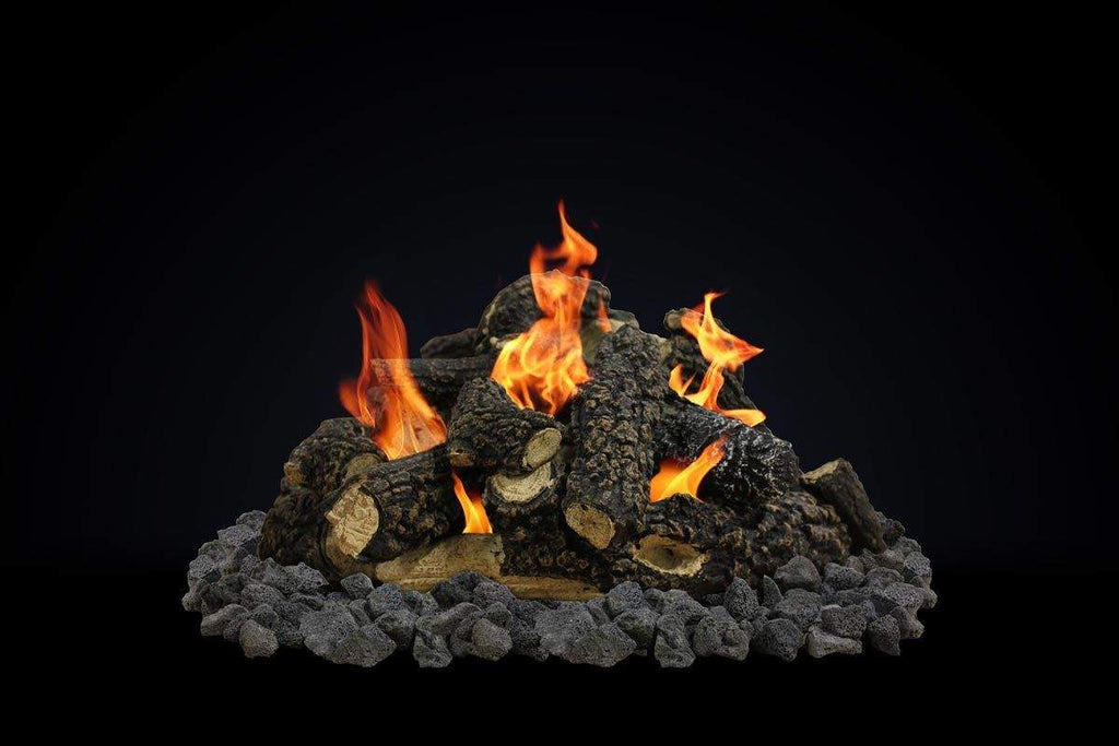 Firegear Spit Fire Refractory Log Set for Outdoor Fire Features, 18-Piece Set