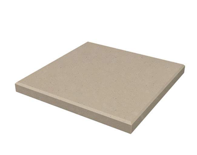 Square burner cover for dining height table, light stone gray textured top