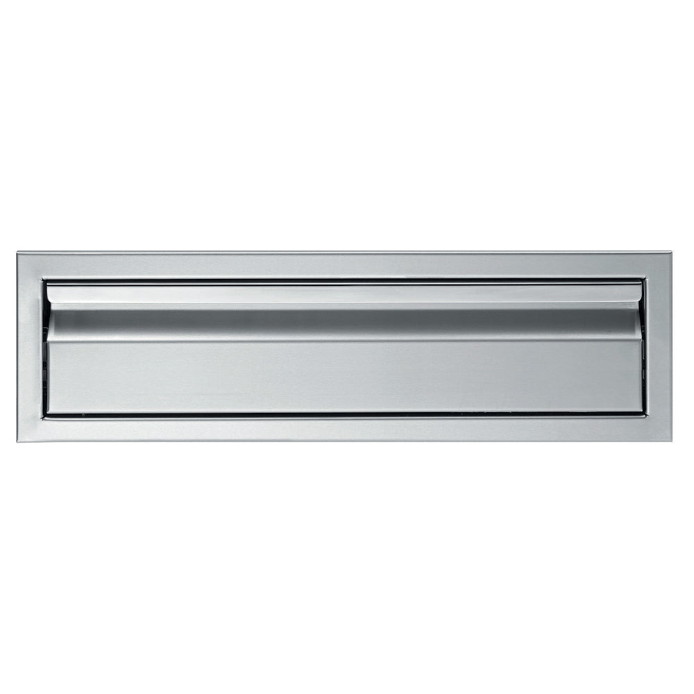 24-inch griddle plate storage drawer, stainless steel slide-out tray front