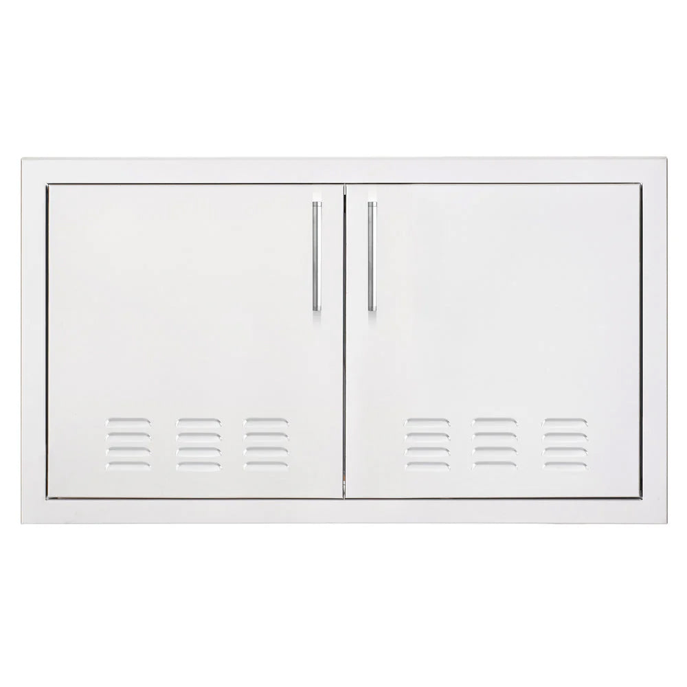 Summerset 33-inch vented double access door with central seam and lower vent slots