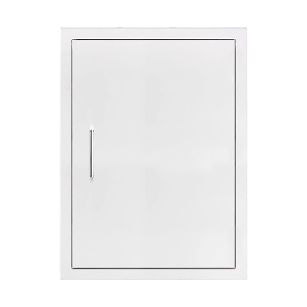 Masonry-frame vertical access door with metal latch, 20x27 in