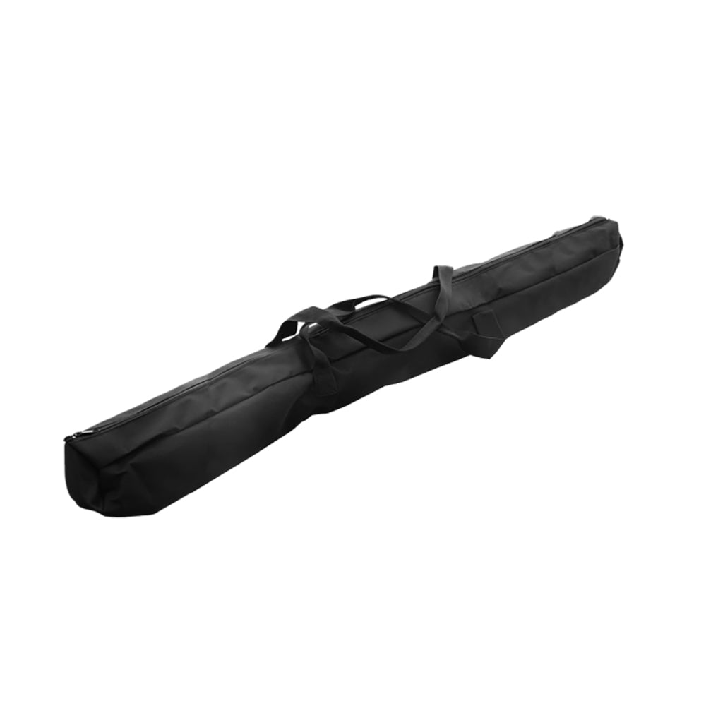 Rotisserie grill bag, long black carry bag with webbing handles and straps