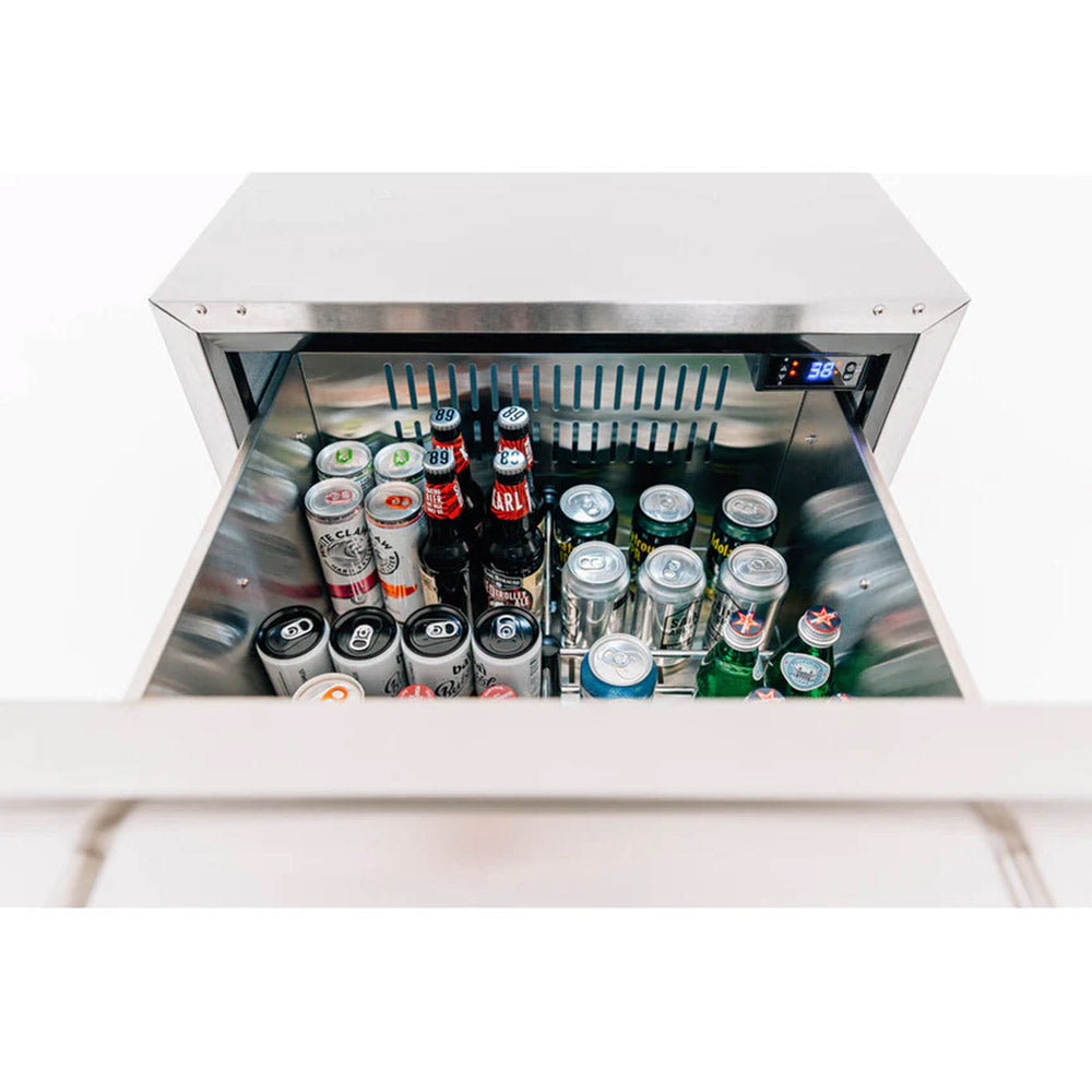 Summerset 5.3C Deluxe Outdoor Rated 2-Drawer Fridge, 24-Inches