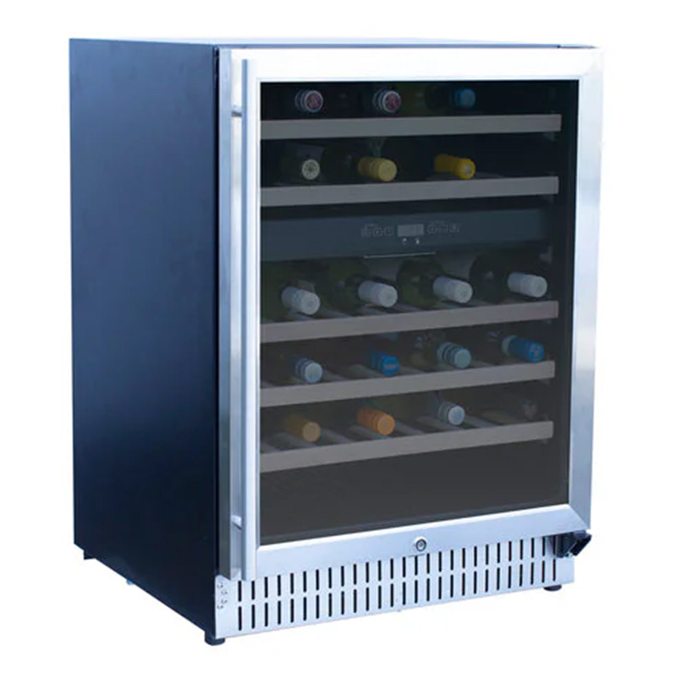 TrueFlame Outdoor Rated Dual Zone Wine Cooler, 24-Inches