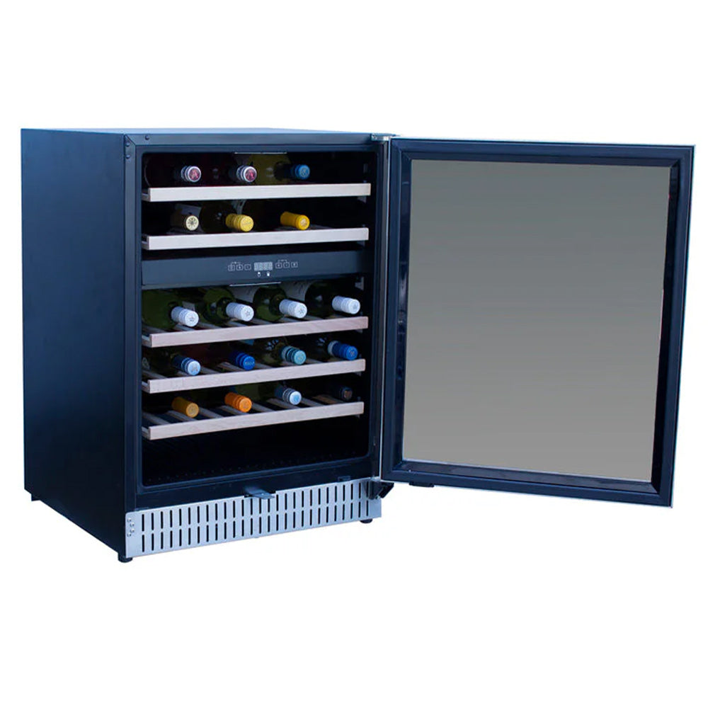 TrueFlame Outdoor Rated Dual Zone Wine Cooler, 24-Inches