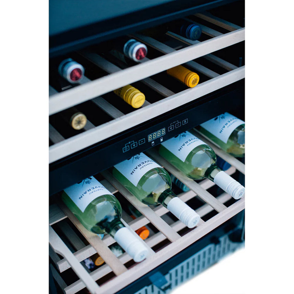 TrueFlame Outdoor Rated Dual Zone Wine Cooler, 24-Inches
