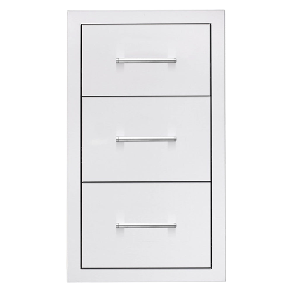TrueFlame 17-Inch Vertical 2-Drawer & Paper Towel Holder Combo Masonry