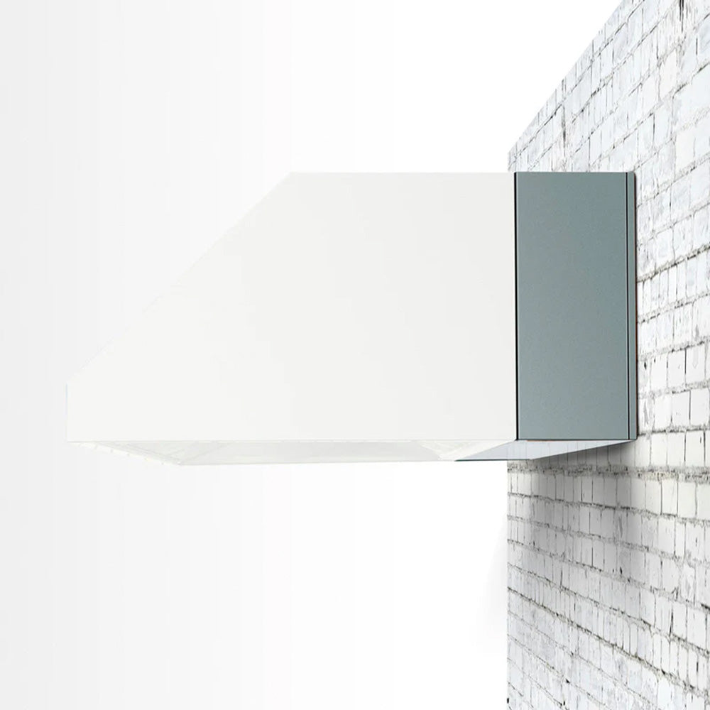 Stainless steel vent hood spacer bracket with wall-mount panel