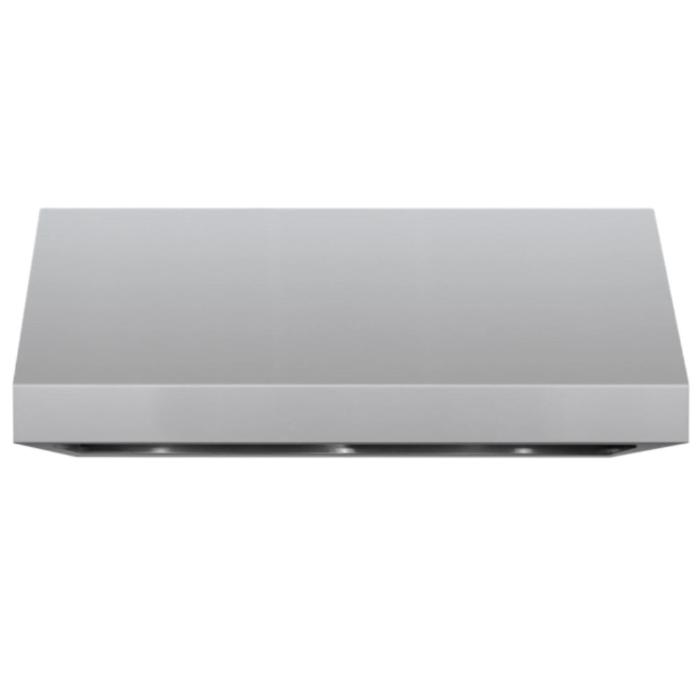 42-inch outdoor vent hood, rectangular stainless-steel canopy in light gray