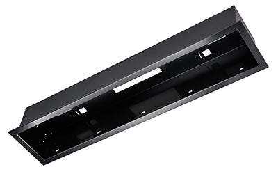 HEATSTRIP flush mount kit with remote-ready control panel, black housing