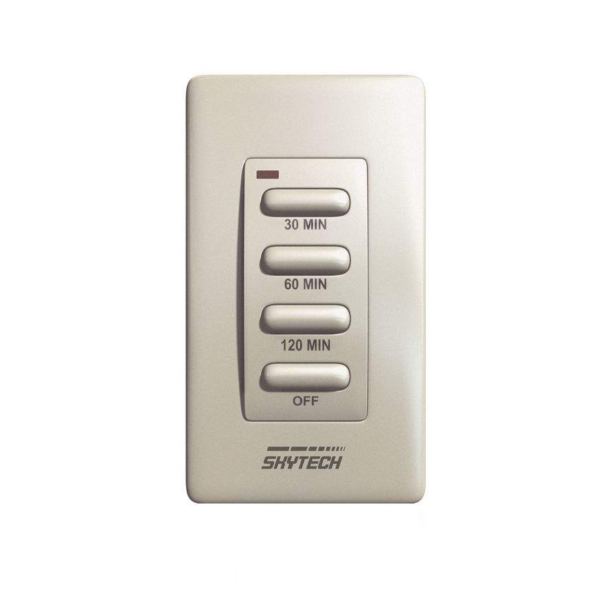 Skytech wireless wall timer with buttons: 30, 60, 120 min, OFF