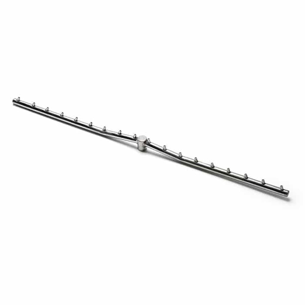 HPC Fire 80x24-Inch Rectangular Unfinished Small Tank Gas Fire Pit Enclosure Kit with Trough Burner and Propane Door
