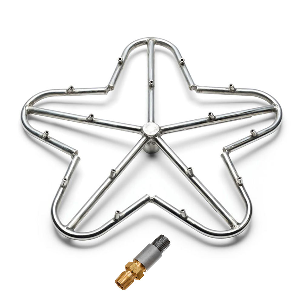 HPC Fire Penta Stainless Steel Fire Pit Burners