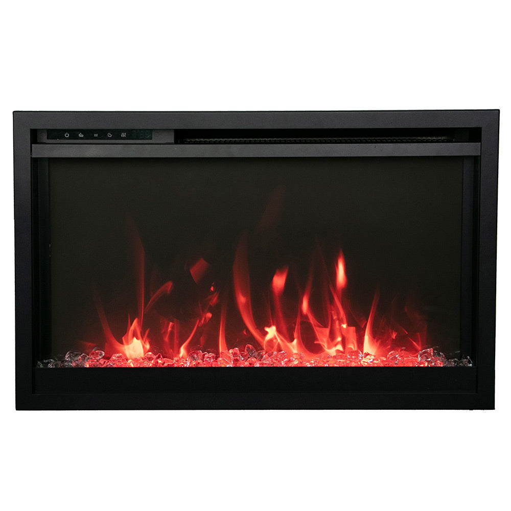 Amantii Traditional Extra Slim Built-In Smart Smart Electric Fireplace