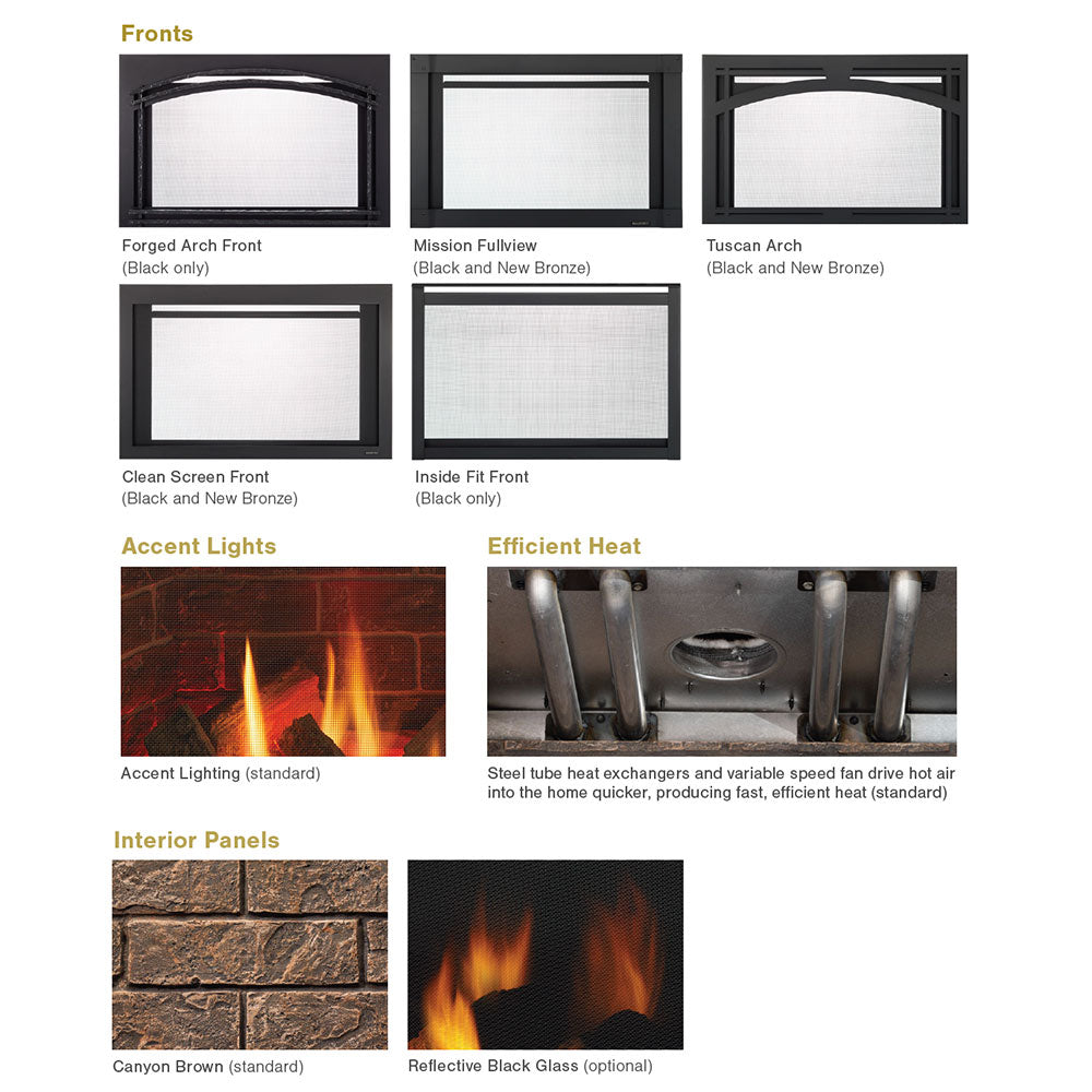 Majestic Trilliant 30-Inch Direct Vent Fireplace Insert