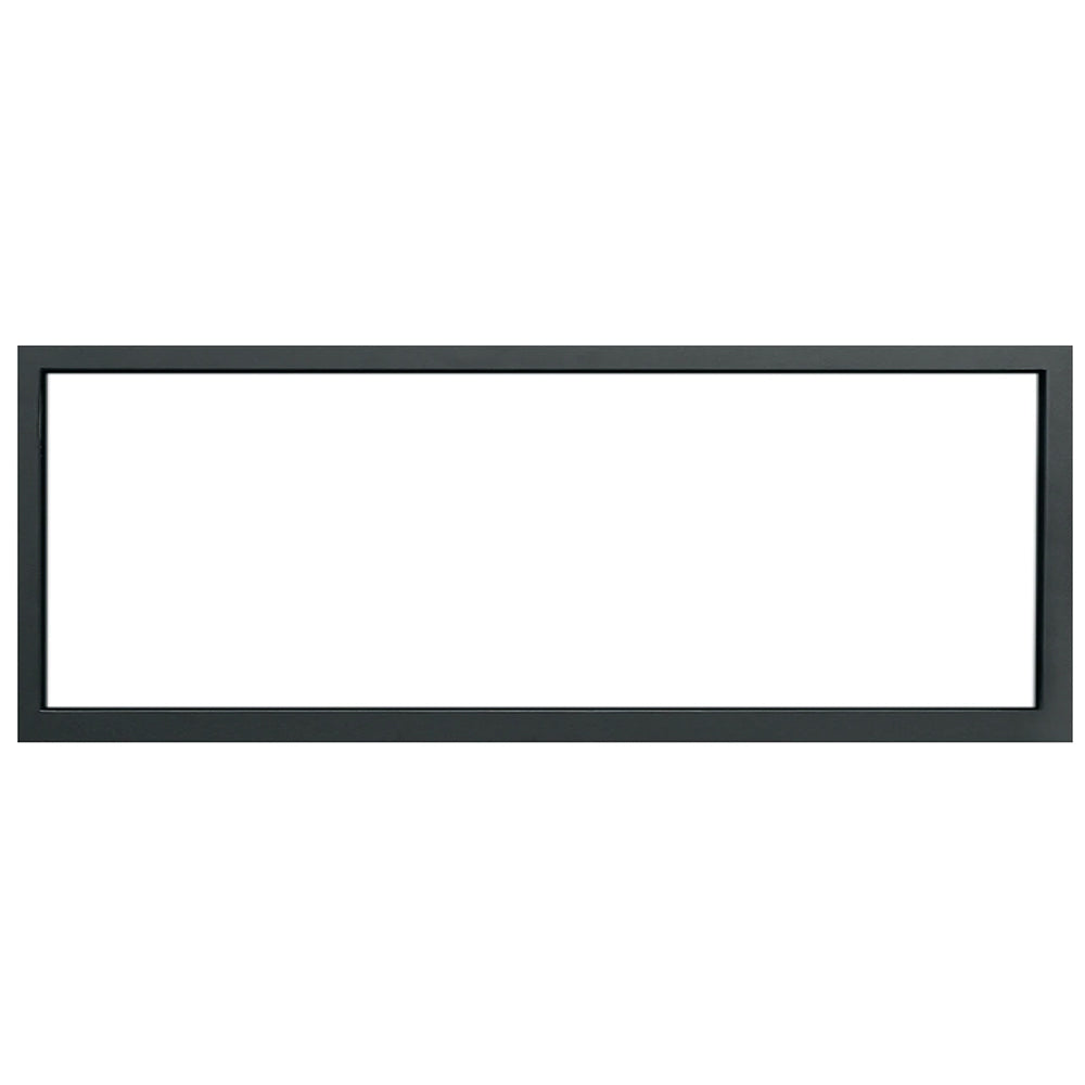Black rectangular linear trim border with flat edges