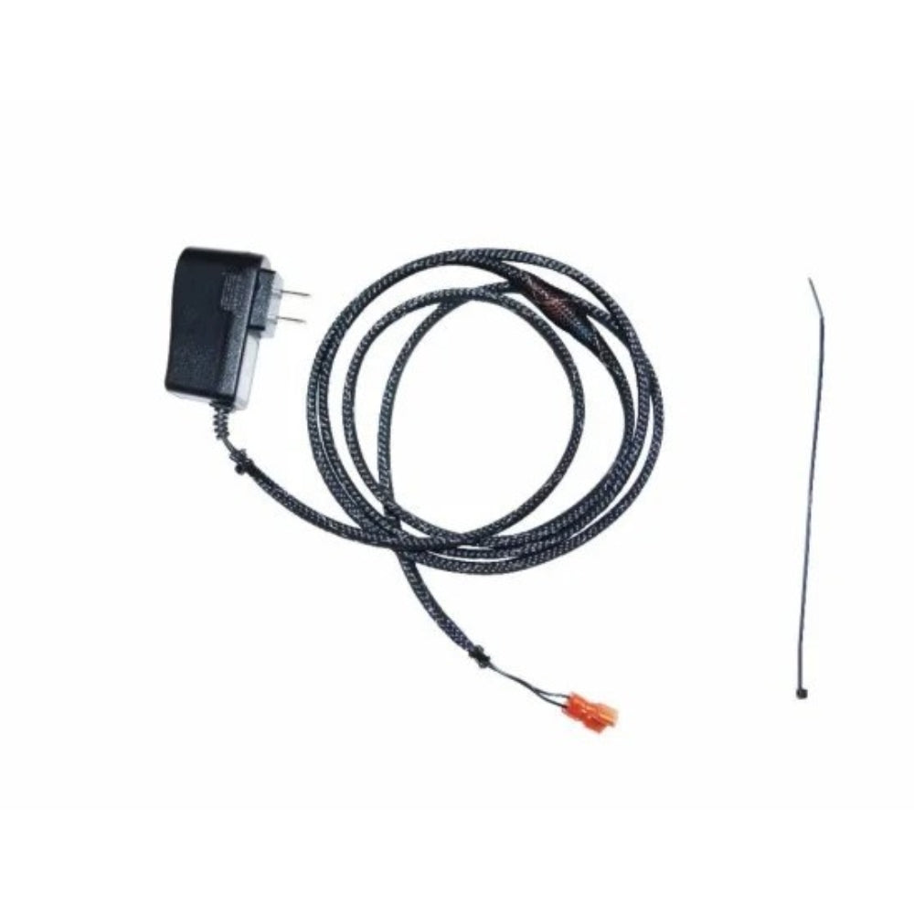 Real Fyre power adapter kit with plug, black cable, and connector leads