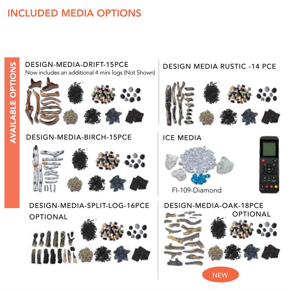 Amantii Tru-View XL Extra Tall Indoor/Outdoor Built-In 3-Sided Smart Electric Fireplace