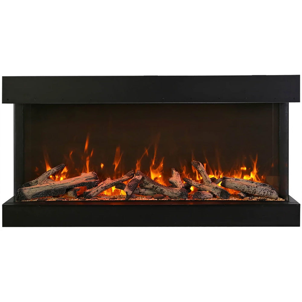 Amantii Tru-View XL Extra Tall Indoor/Outdoor Built-In 3-Sided Smart Electric Fireplace