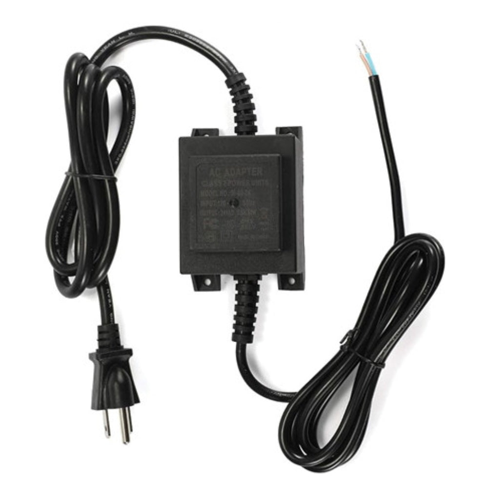 24V single model transformer with power cord and two-wire output