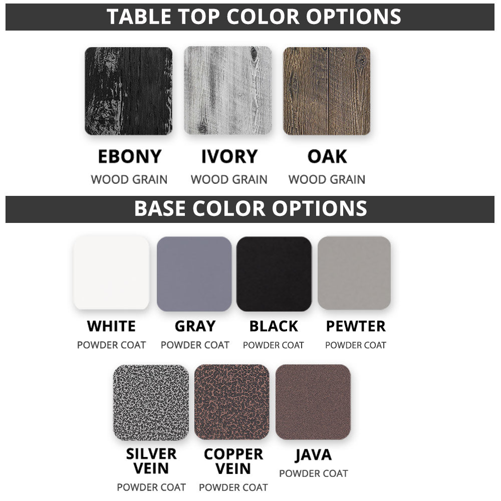 TOP Fires by The Outdoor Plus Fresno 43-Inch Round Wood Grain Concrete and Steel Gas Fire Table
