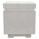 Concrete propane enclosure, off-white rectangular block with top cap and base tabs
