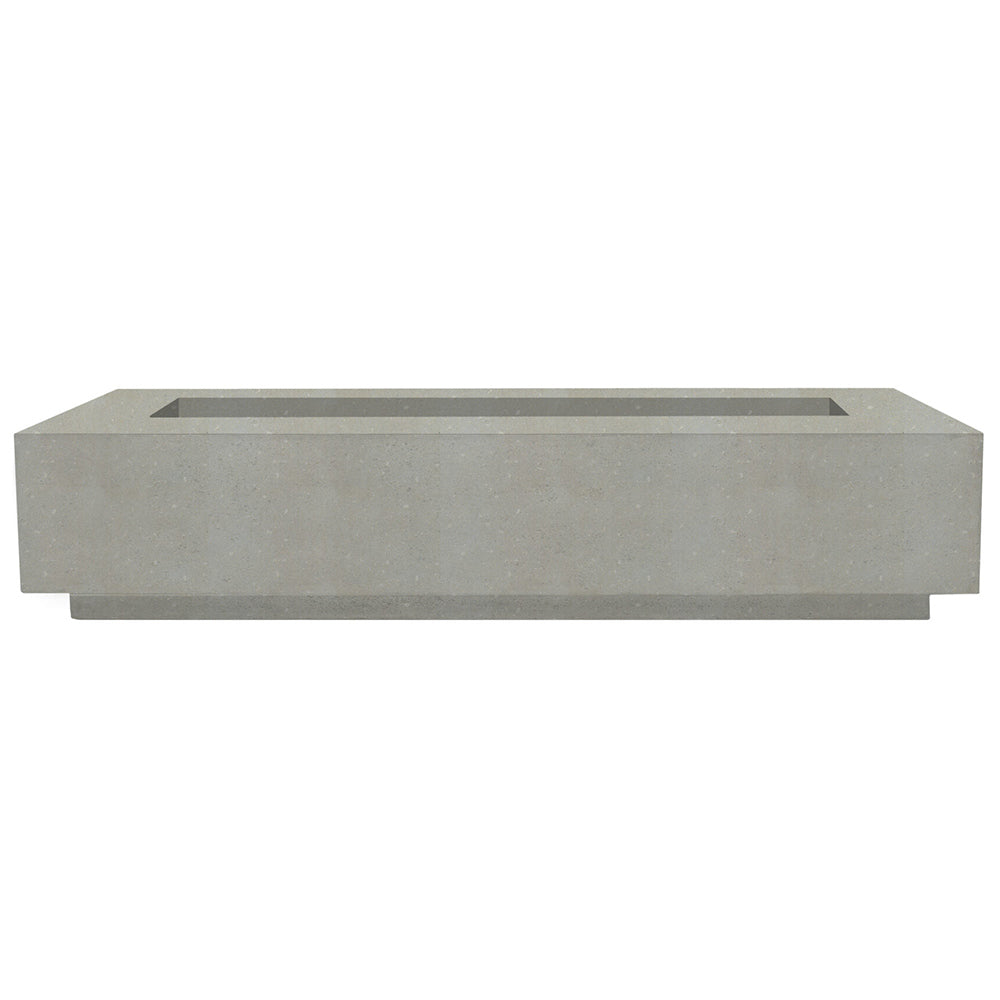 Prism Hardscapes PH-439 Tavola 110 Concrete Gas Fire Pit, 110x38-Inch
