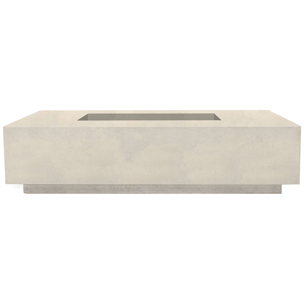 Prism Hardscapes PH-408 Tavola 4 Concrete Gas Fire Pit, 66x38-Inch