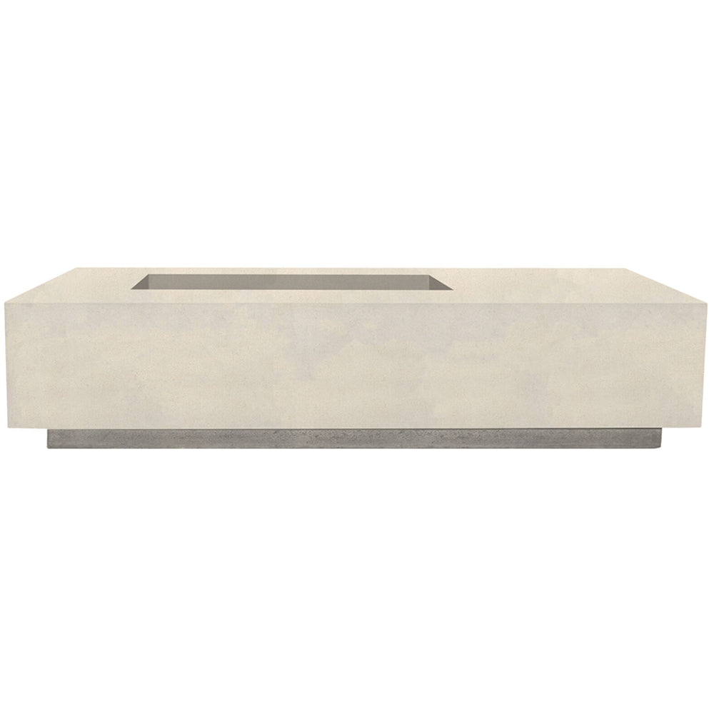 Prism Hardscapes PH-409 Tavola 5 Concrete Gas Fire Pit, 80x38-Inch