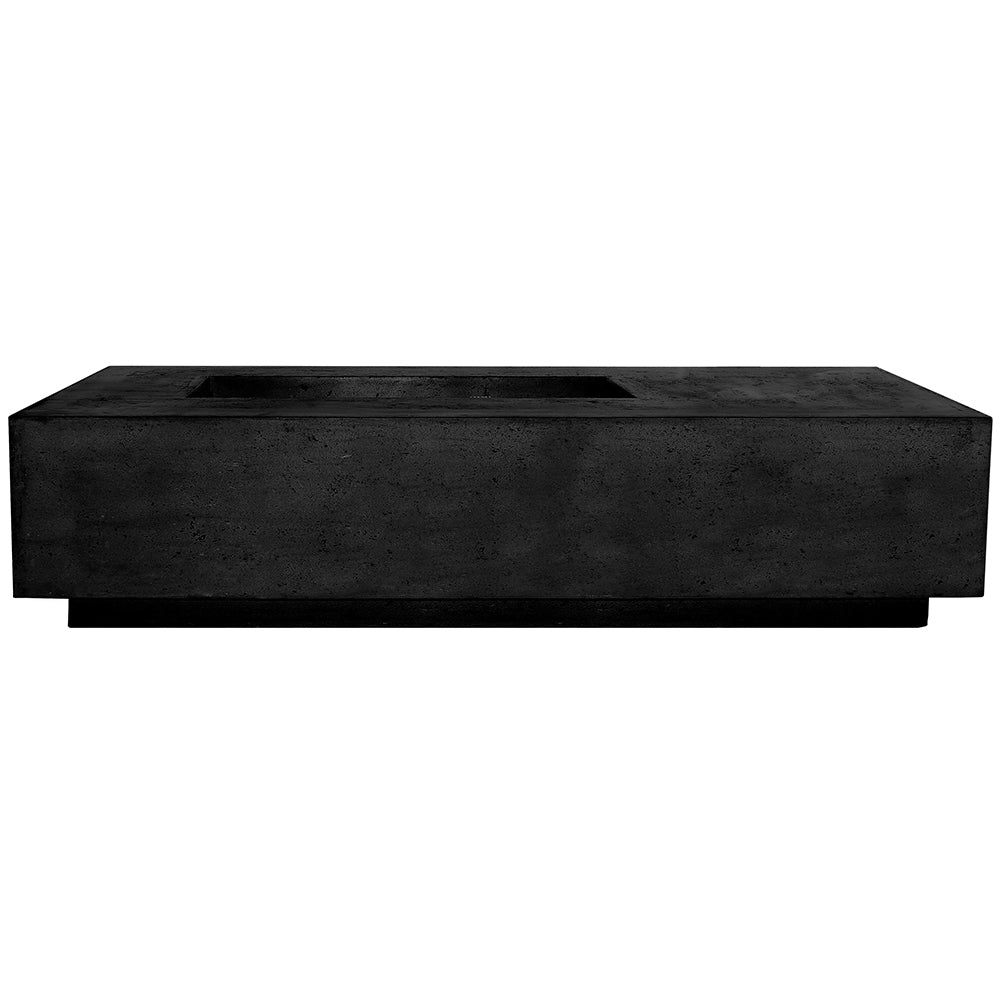 Prism Hardscapes PH-409 Tavola 5 Concrete Gas Fire Pit, 80x38-Inch