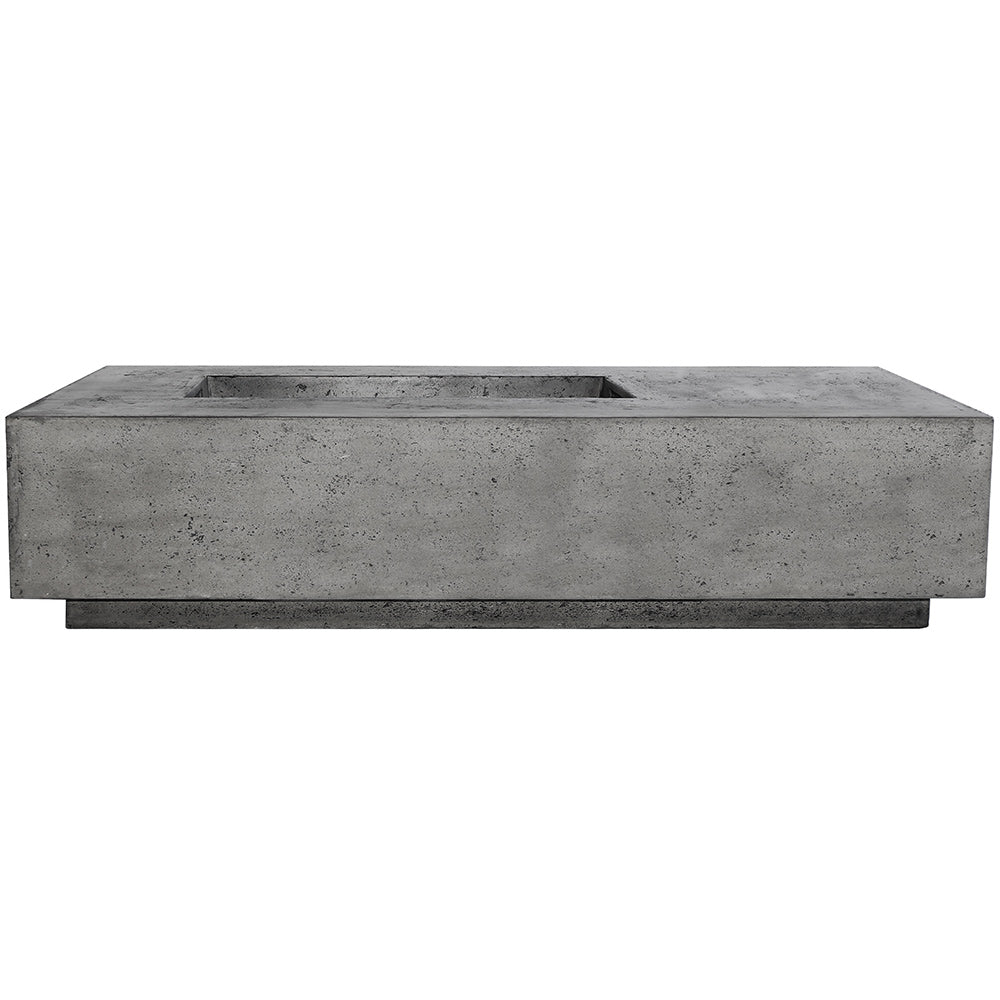 Prism Hardscapes PH-409 Tavola 5 Concrete Gas Fire Pit, 80x38-Inch