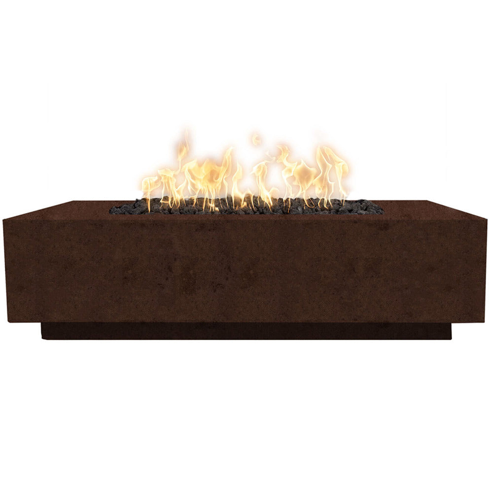 Prism Hardscapes Tavola 8 Concrete Gas Fire Pit, 60x32-Inch