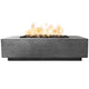 Prism Hardscapes Tavola 8 Concrete Gas Fire Pit, 60x32-Inch