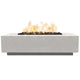 Prism Hardscapes Tavola 8 Concrete Gas Fire Pit, 60x32-Inch