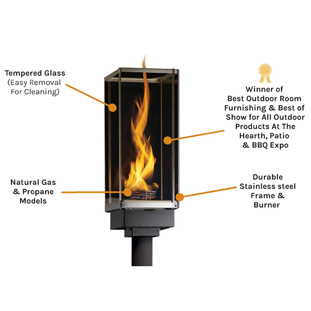 Tempest Torch Gas Torch Head with Pillar Mount Assembly
