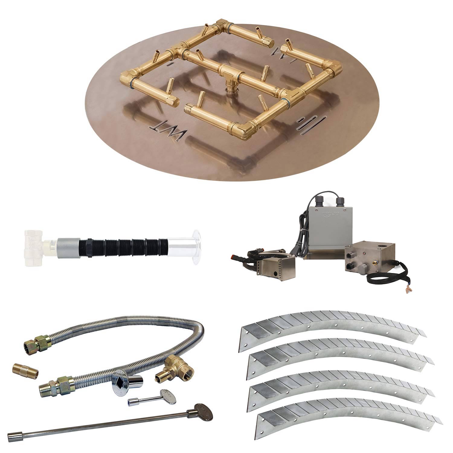 Warming Trends Universal Paver Kit with 24 Volt Platinum Electronic Ignition