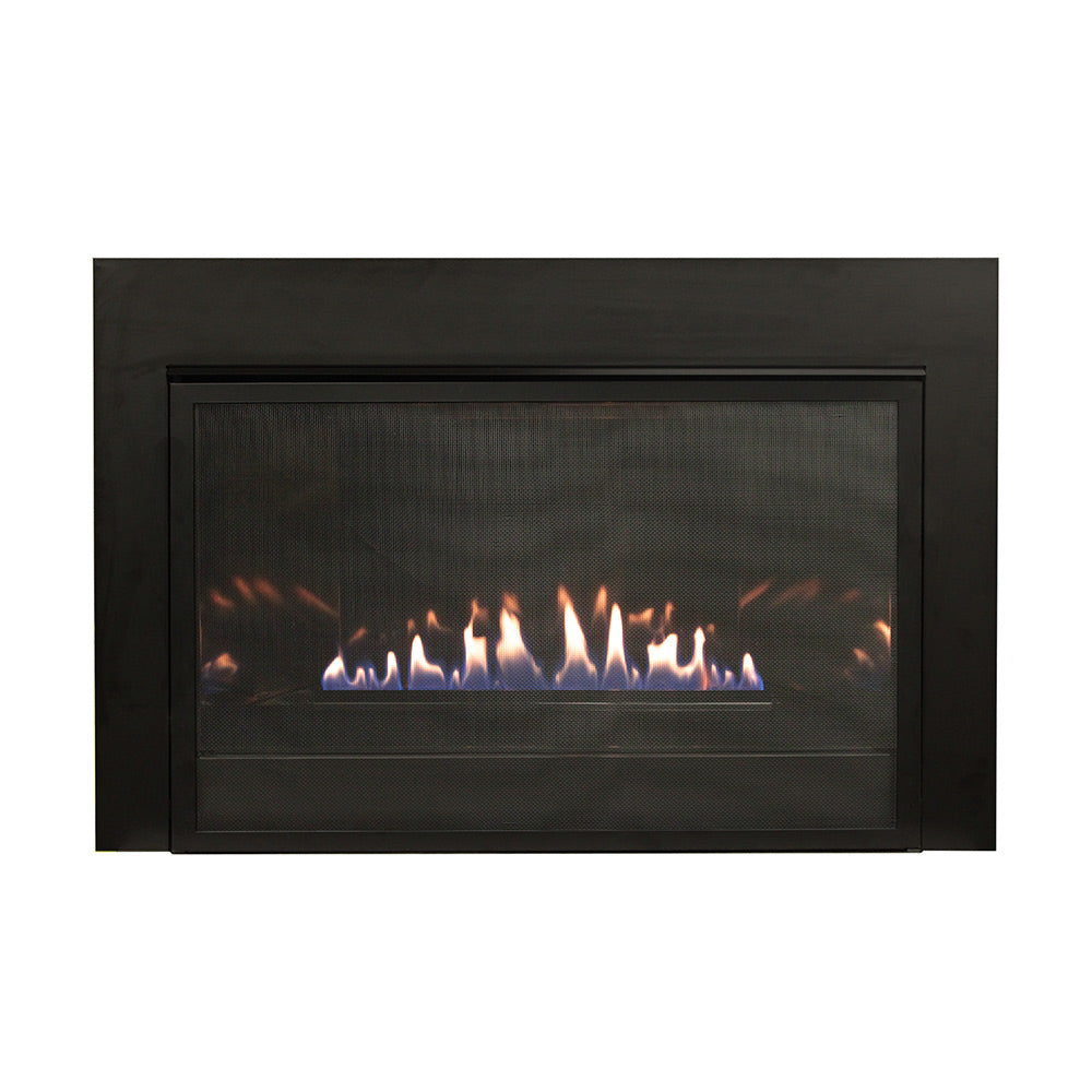 White Mountain Hearth VFLC31IN Loft Ventless Fireplace Insert with Barrier and Black Liner, 31-Inches