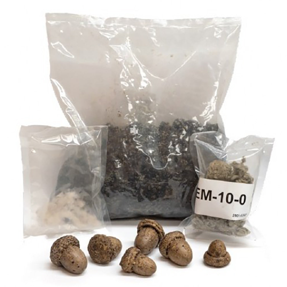 Vent Free Refresh Kit components in plastic bags, labeled EM-10-0, with pellets