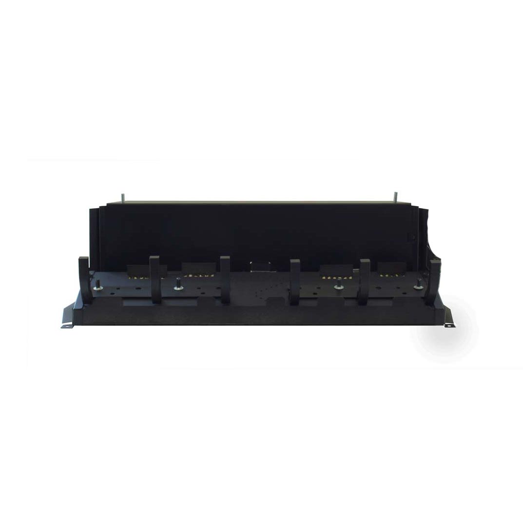 Ventless double-sided slope glaze burner with intermittent pilot valve, front view