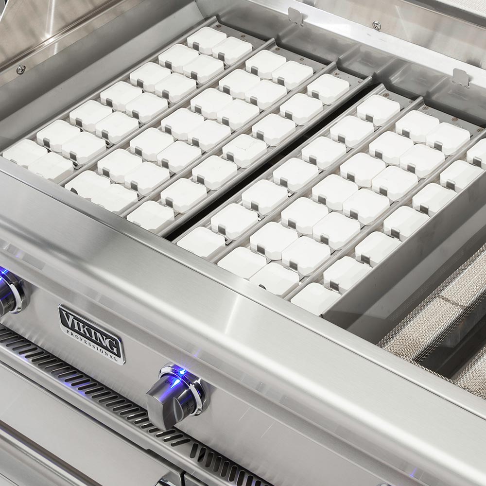 Viking 5 Series Stainless Steel Cart Gas Grill with ProSear Burner & Rotisserie, 54-Inch (VQGFS554)