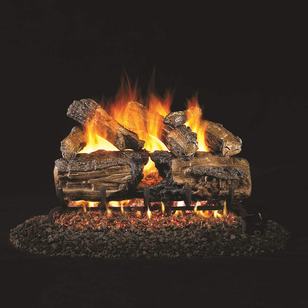 Real Fyre HCHS Burnt Split Oak Vented Gas Log Set, ANSI Certified