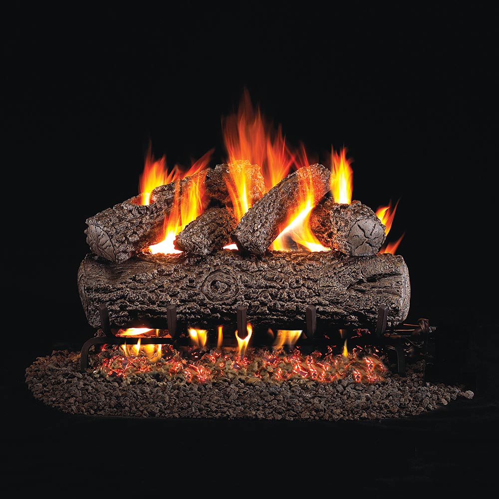 Real Fyre PO Post Oak Vented Gas Log Set, ANSI Certified