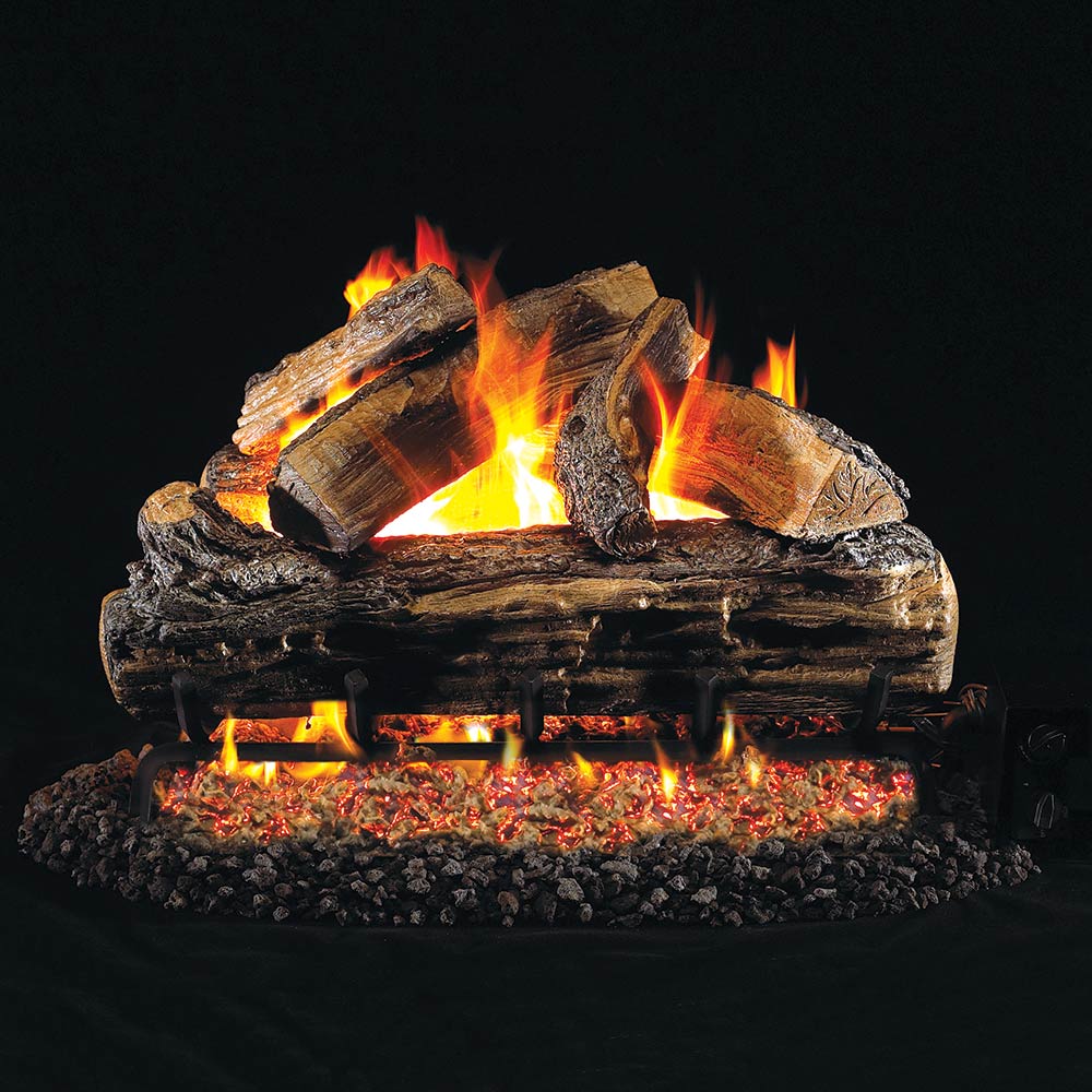 Real Fyre S Split Oak Vented Gas Log Set, Stainless Steel, ANSI Certified