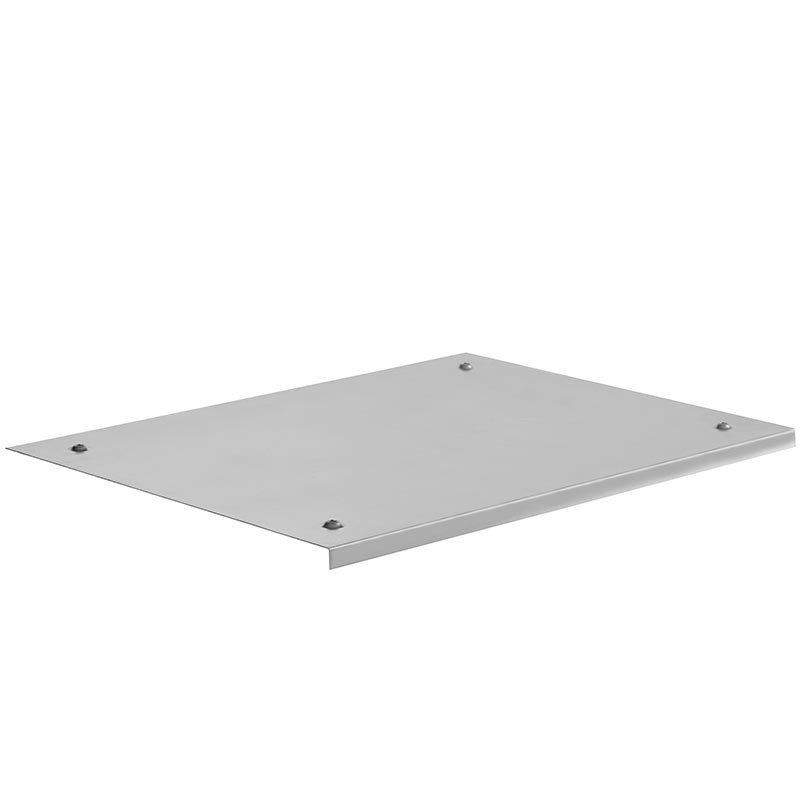 Napoleon Softfit heat shield plate, gray metal with four corner screws